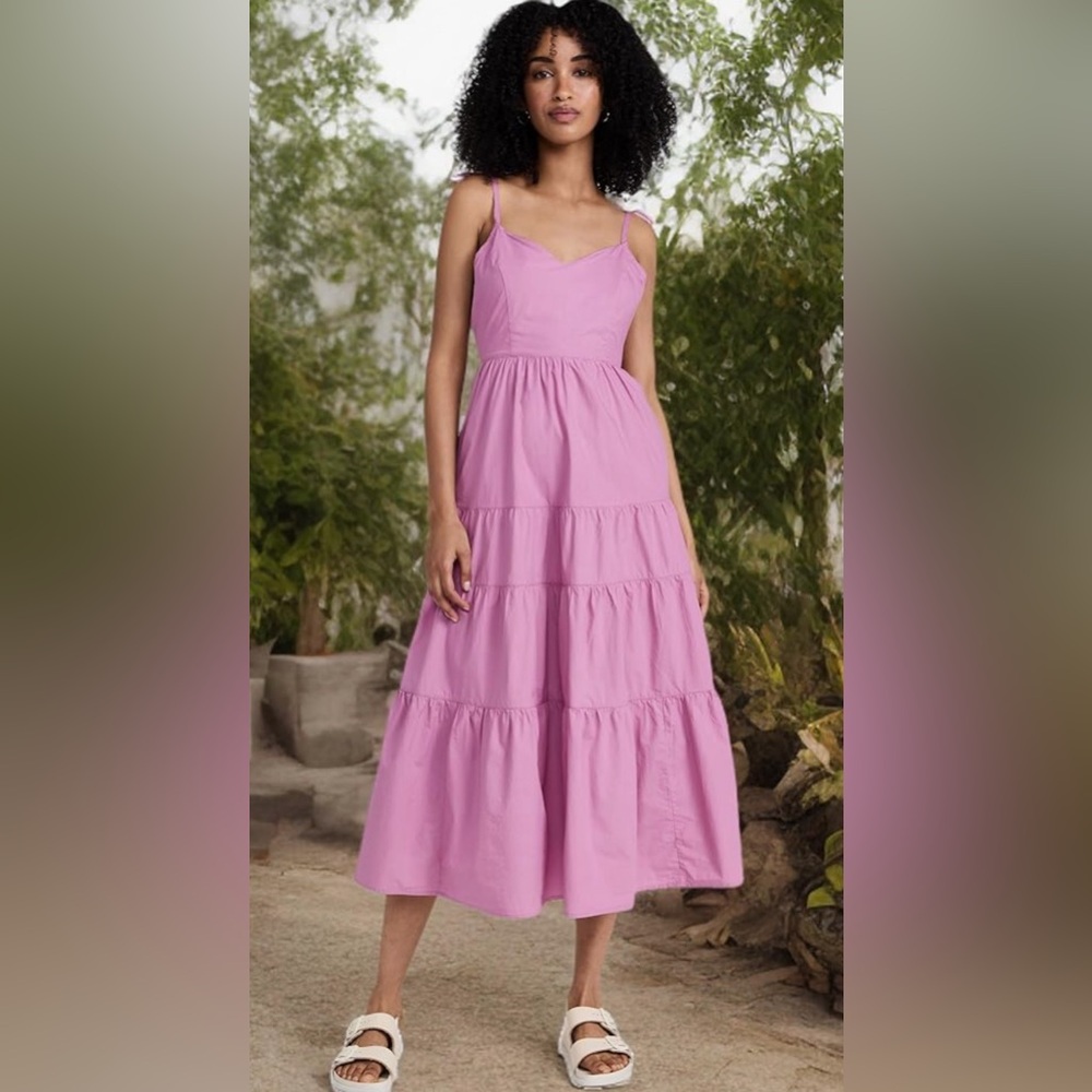 Madewell Poplin Midi Dress